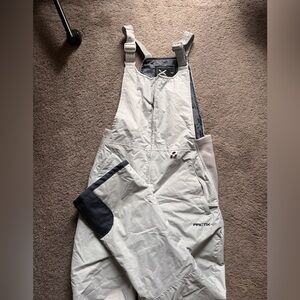 Arctix Gray and Black Snow Bib Overalls